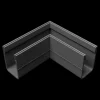 Stonewish Ultra Drain watergoot L-hoek PVC