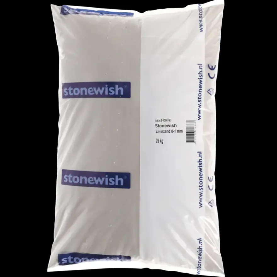 Stonewish zilverzand 0-1 mm 25 kg