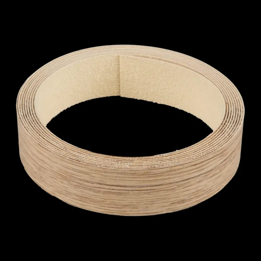 Strijkband gebleekt eiken 23 mm 2,5 m