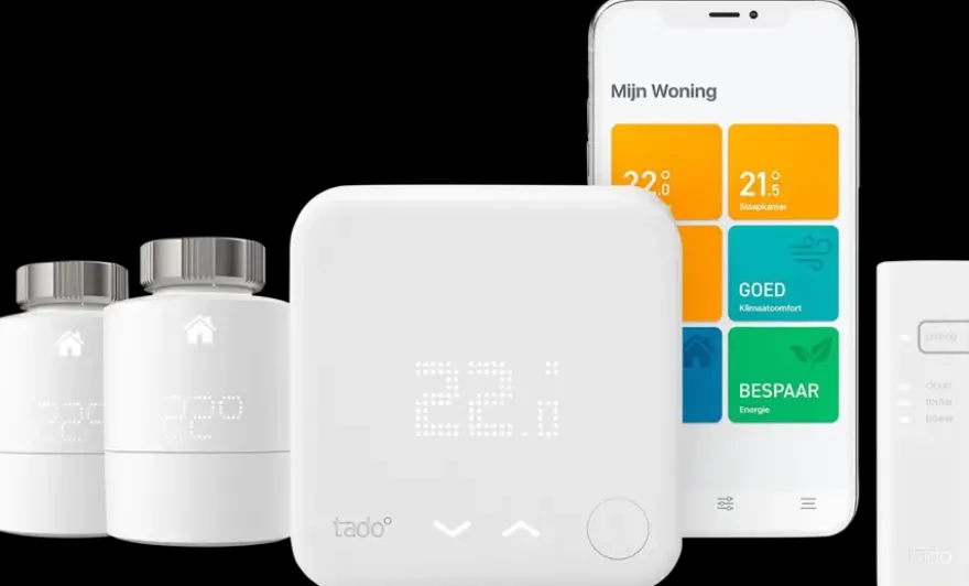 Tado Starters Kit Thermostaat V3+ Bedraad Inclusief 2 Slimme Radiatorknoppen