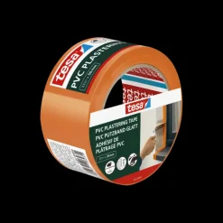 Tesa bepleisteringstape PVC oranje 50 mm x 33 m
