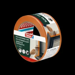 Tesa bepleisteringstape PVC oranje 50 mm x 33 m