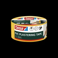 Tesa bepleisteringstape PVC geel reliëf 50 mm x 33 m