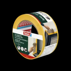 Tesa bepleisteringstape PVC geel reliëf 50 mm x 33 m