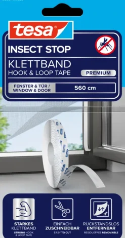 tesa Insect Stop klittenband vervangingsrol voor raamhor Comfort 560 cm