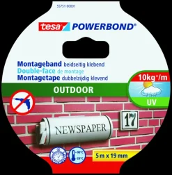 Tesa Powerbond Outdoor montagetape groen 5 m x 19 mm