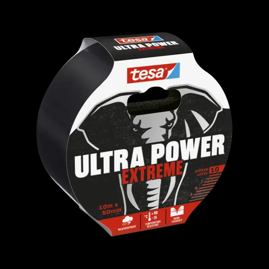 Tesa Ultra Power Extreme Repair ducttape zwart 50 mm x 10 m