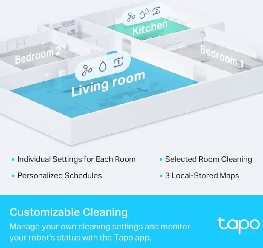 TP-Link Tapo Robotstofzuiger RV30 met dweilfunctie