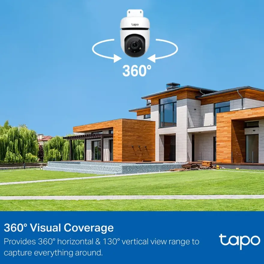 TP-Link Tapo TC40 beveiligingscamera voor buiten Full HD 1080P bedraad Pan/Tilt