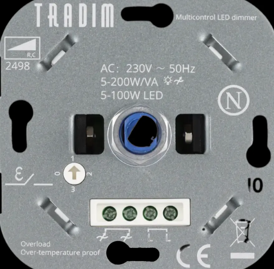 Tradim LED multi way muurdimmer 2498