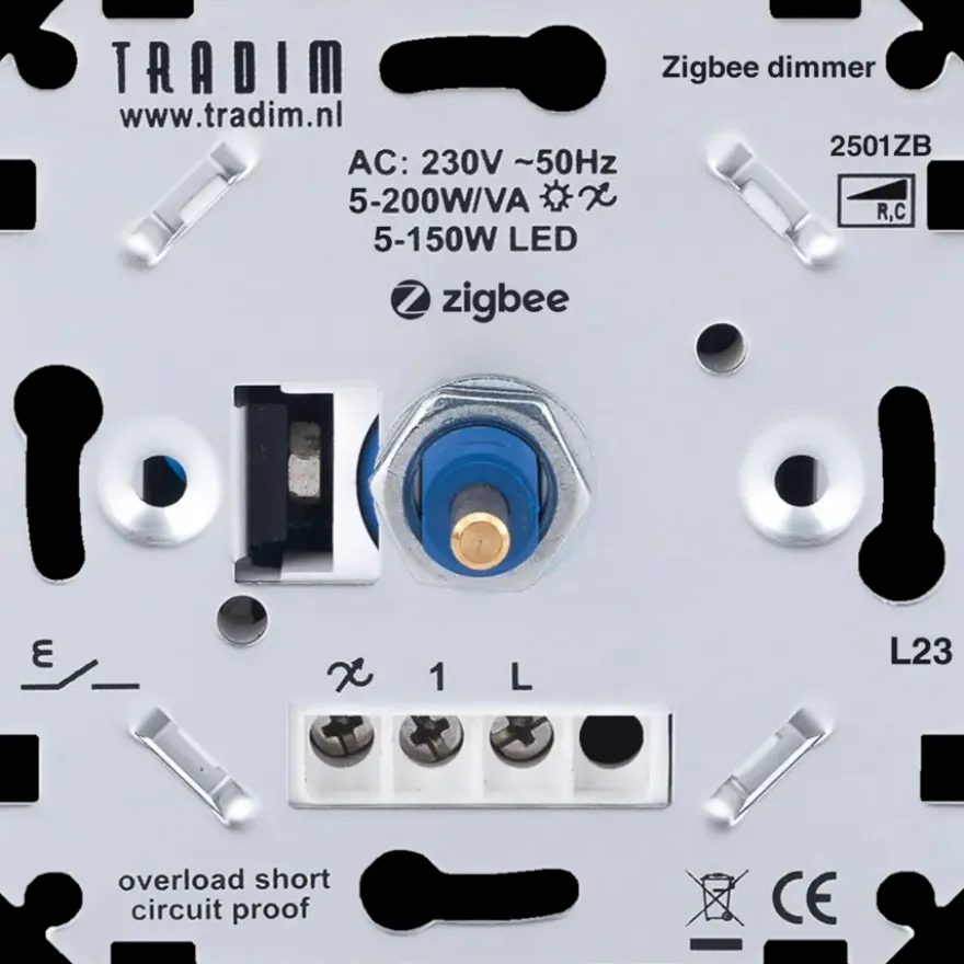 Tradim LED Smart muurdimmer Zigbee 5-200W