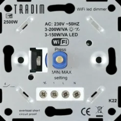 Tradim Wifi muurdimmer 3-200W/VA
