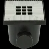 Ultradrain afvoerput met grijs rooster 20,2 x 20,2 x 21,3 cm