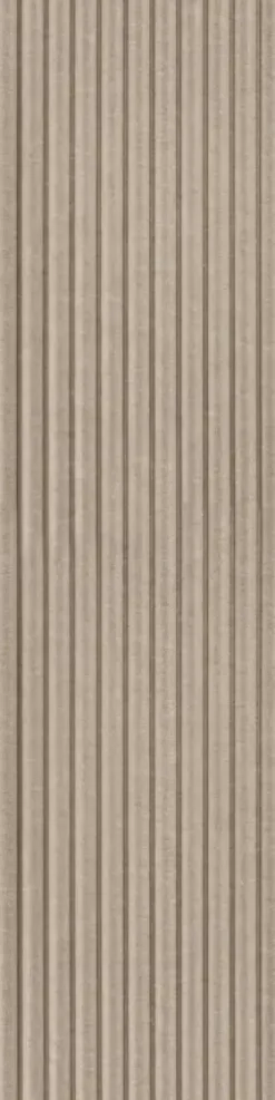 Viltpaneel met golf taupe 240x55 cm, dikte 3,5 mm, 2,64 m²