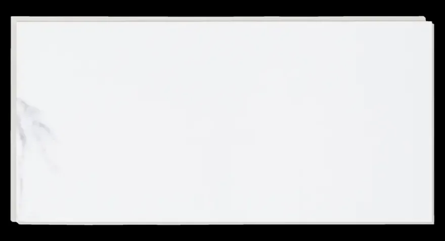 Wandtegel kunststof Allora 30,5x61 cm wit marmer glans, dikte 5mm 1,116 m²