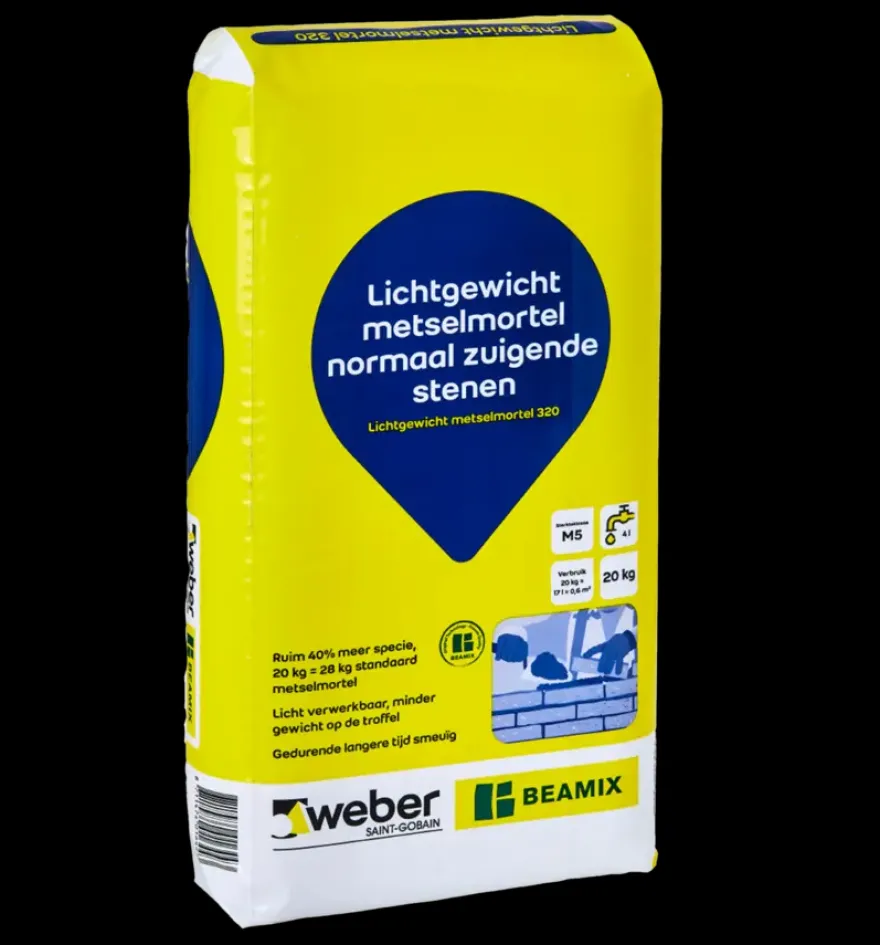 Weber Beamix lichtgewicht metselmortel 20 kg