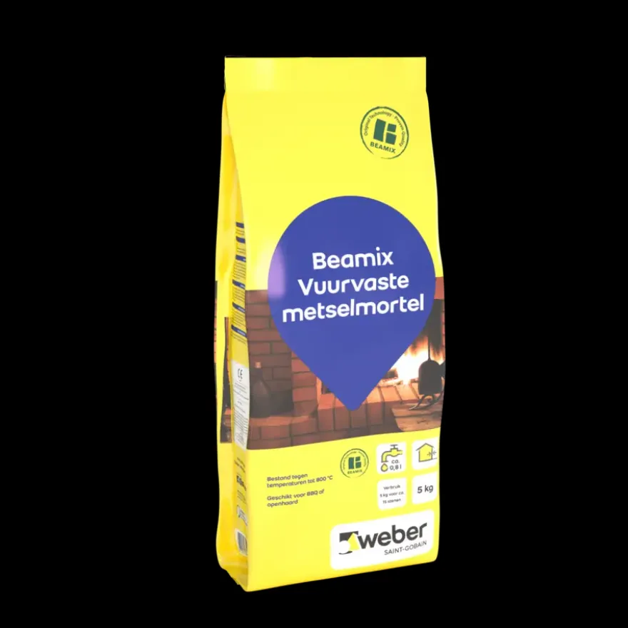 Weber Beamix metselmortel vuurvast grijs 5 kg