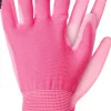 Werkhandschoen polyester rose S
