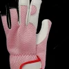 Werkhandschoenen roze leer S